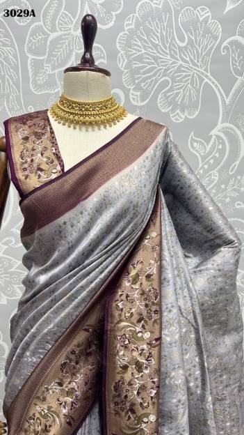 D.NO. 3029A TO 3029E BY ANJANI ART KANJIVARAM SILK SAREE WHOLESALER IN INDIA